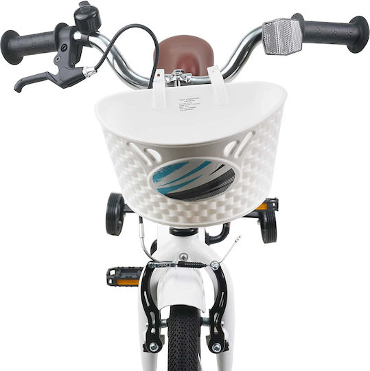 vidaXL 14" Kids' BMX Bicycle White