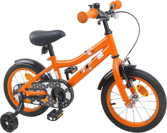 vidaXL 14" Kinderfahrrad BMX Orange