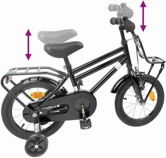 vidaXL 12" Kids' BMX Bicycle Black