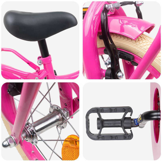 vidaXL 14" Kinderfahrrad BMX Rosa