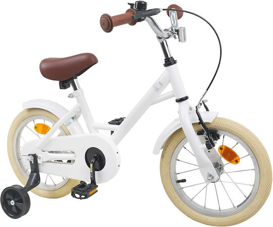 vidaXL 14" Παιδικό Ποδήλατo BMX Λευκό
