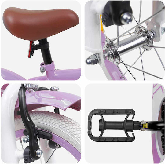 vidaXL 16 Inch Kids' Bicycle BMX Purple