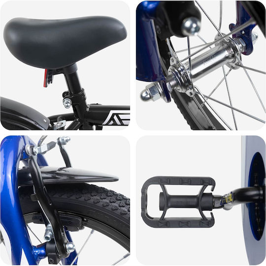 vidaXL 14" Kids' Bicycle BMX Black
