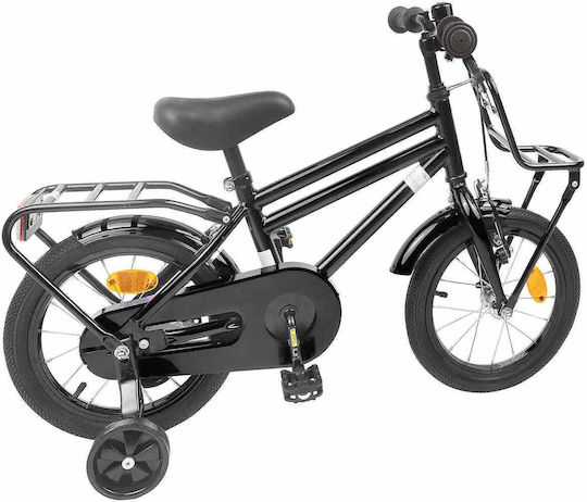 vidaXL Bicicletă Copii BMX Neagră 14"