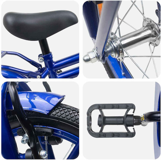 vidaXL 14" Kids' BMX Bicycle Blue