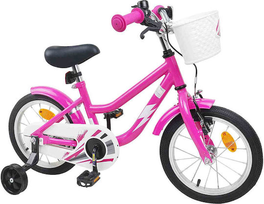 vidaXL 14" Детско Колело BMX Розово