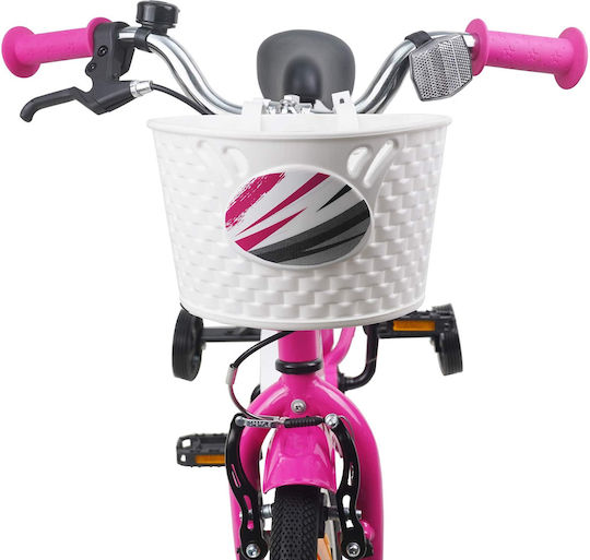 vidaXL 14" Детско Колело BMX Розово