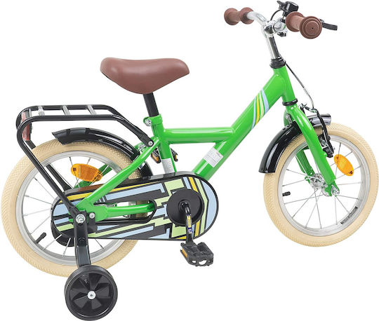vidaXL 14" Kids' Bicycle BMX Green