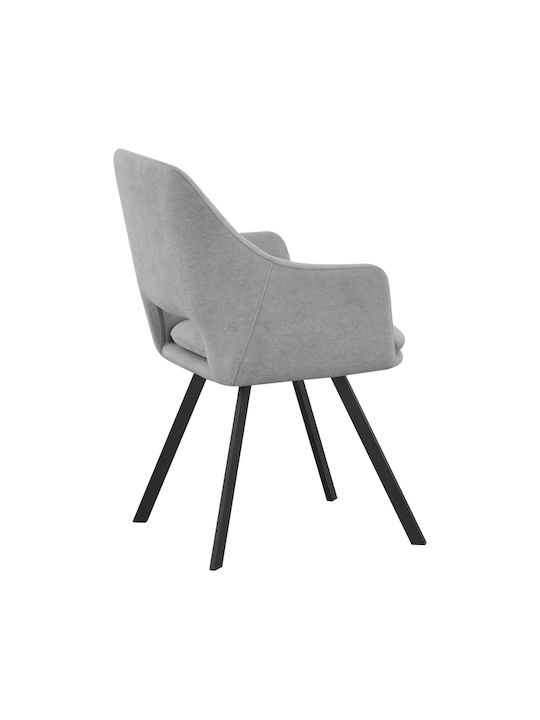 Nordo Ess- und Küchenstühle Metallisch Grau 2Stücke 56x58x85cm