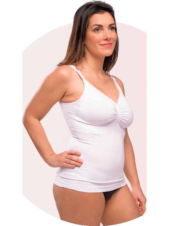 Carriwell Seamless Nursing Top Bra White L