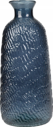 Koopman Βάζο Γυάλινο Μπλε 13xΥ31cm
