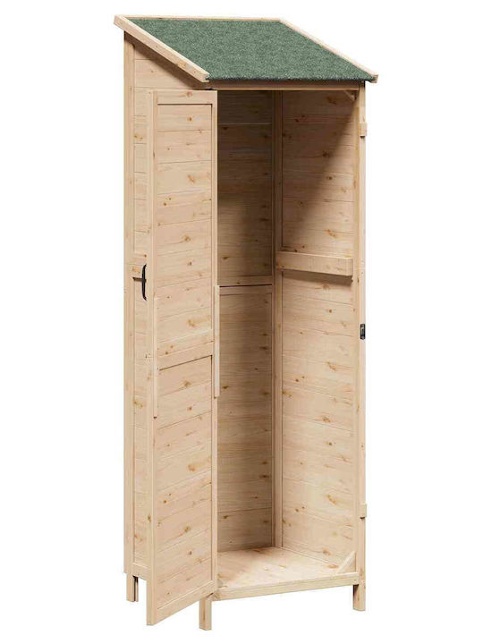 Wooden Garden Shed M0.595xW0.56xH1.765m