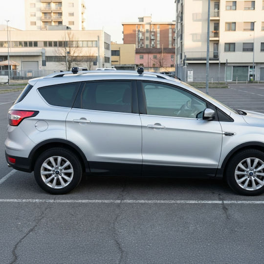 Aluminium Dachträger für Ford Kuga 2012-2020 mit Dachträgerfüßen Silber