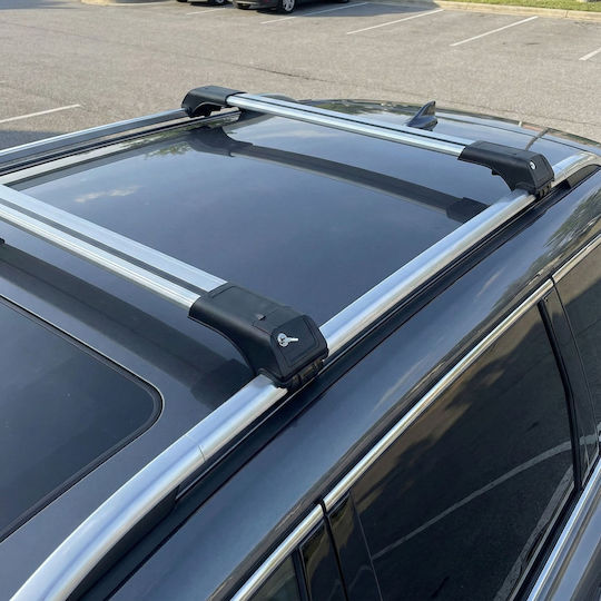Aluminium Dachträger für Ford Kuga 2012-2020 mit Dachträgerfüßen Silber