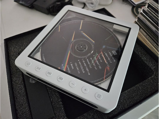 Fiio Dm13 – Tragbarer CD-Spieler Bluetooth 5.1 Mehrformat-Unterstützung Dual 3,5mm/4,4mm Ausgang 1000mah Batterie Weiß Skylight