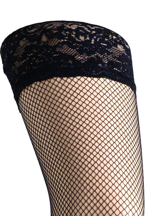 Damenstrumpfhosen Ambra Blumen Muster Schwarz