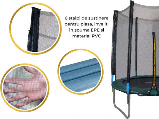 Sportmann Trampolină În aer liber Diametru 183buc cu Net