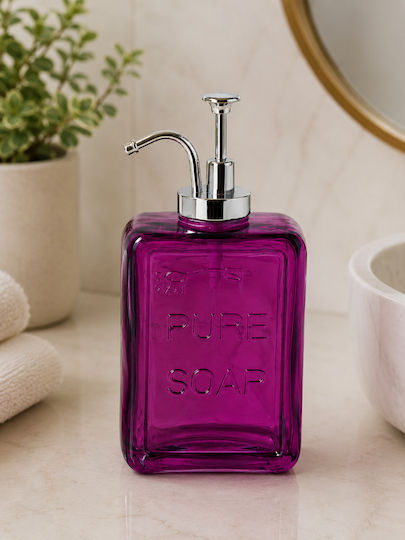 Pure Dispenser Γυάλινο Μωβ