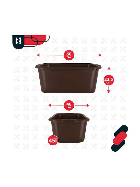 Kotarbau Kunststoff Blumentopf Braun
