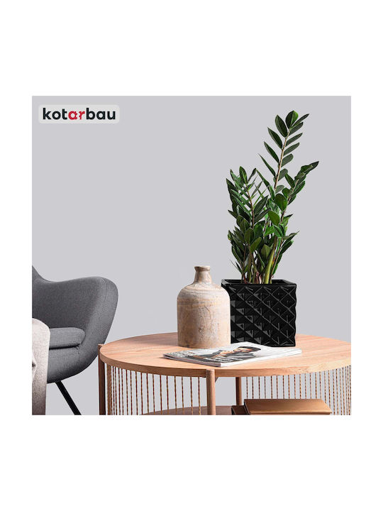 Kotarbau Σετ 2 Γλάστρες Πήλινες Black