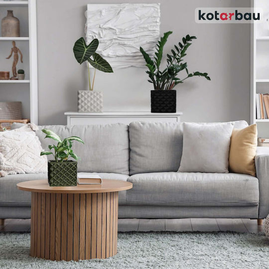 Kotarbau Σετ 2 Γλάστρες Πήλινες Black