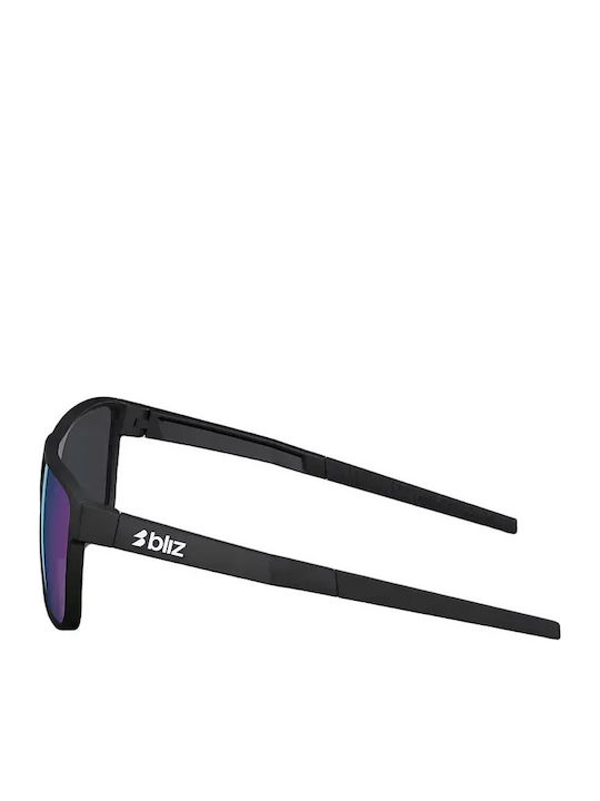 Bliz Unisex Sonnenbrillen mit Schwarzem Rahmen und Schwarzem Spiegelglas 702703