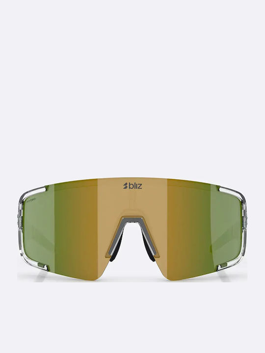 Bliz Unisex Sunglasses with Transparent Frame and Transparent Mirror Lenses ZB7021-09