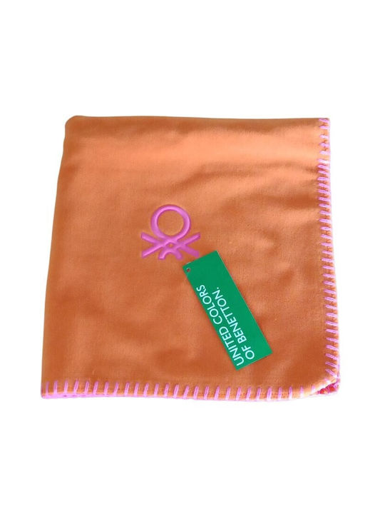 Benetton Decorative Pillow Case Fleece Yellow 47x47cm