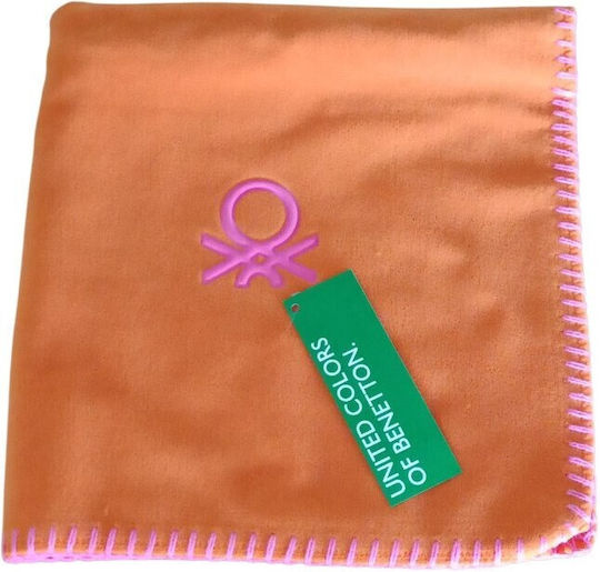 Benetton Калъф За Възглавница Флийс Оранжев 47x47см