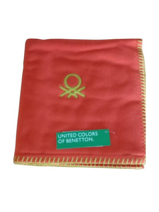Benetton Decorative Pillow Case Fleece Yellow 47x47cm