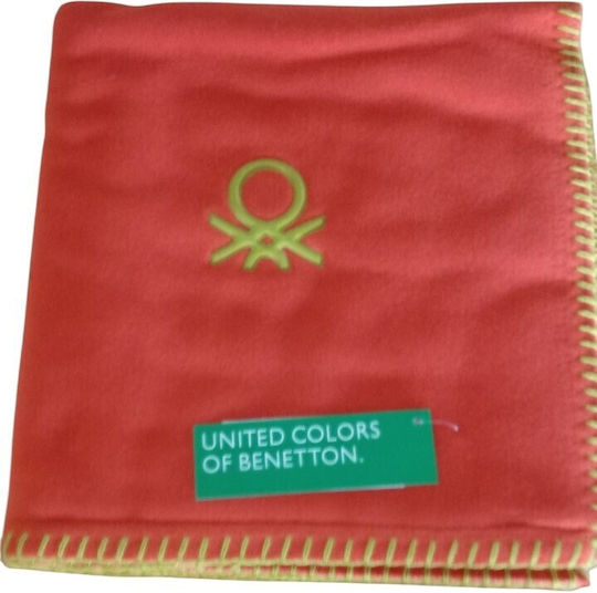 Benetton Dekorativer Kissenbezug Fleece Gelb 47x47cm