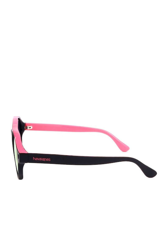 Havaianas Unisex Sunglasses with Black Plastic Frame and Red Mirror Lens SANCHO 3MR/VQ