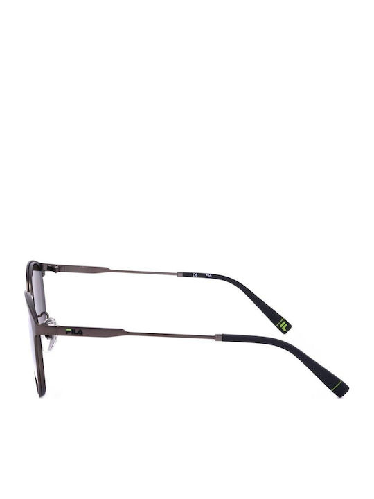 FILA Unisex Sunglasses with Gray Metal Frame and Gray Lens SFI217 627X