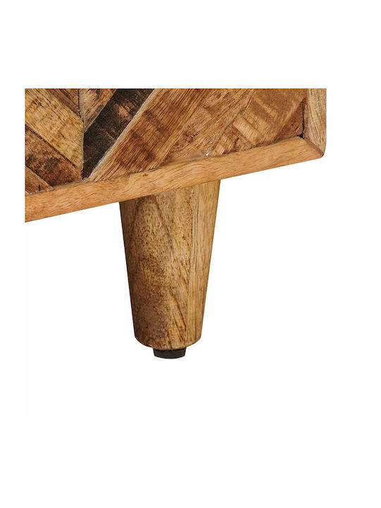 Rectangular Central Coffee Table Solid Wood Brown 100x54x40cm
