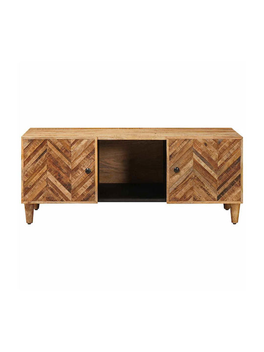 Rectangular Central Coffee Table Solid Wood Brown 100x54x40cm