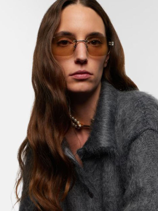 Gucci Unisex Sunglasses with Silver Frame with Mirror Lens GG2038S 003