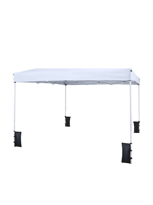 Costway Foldable Garden Gazebo White 2.9x2.9m