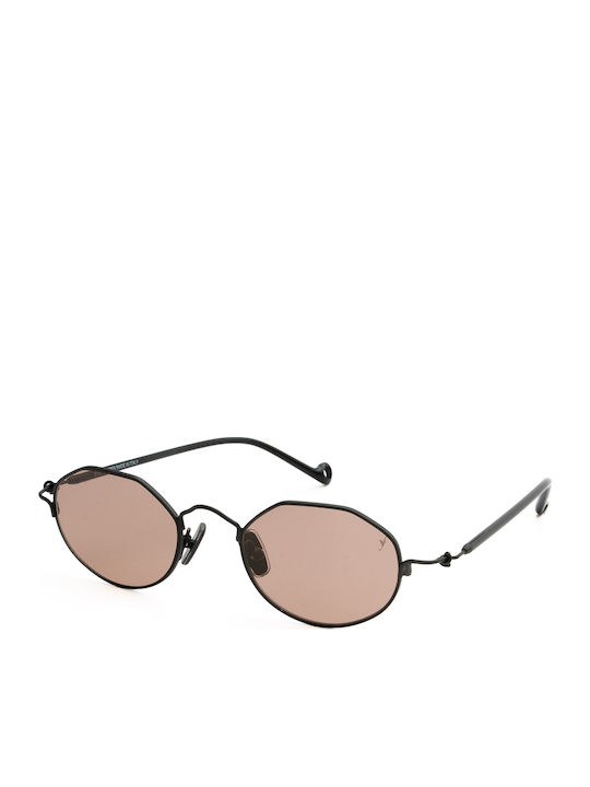 Eyepetizer Unisex Γυαλιά Ηλίου με Μαύρο Μεταλλικό Σκελετό και Καφέ Φακό BOKAAP-C.6-OP-68