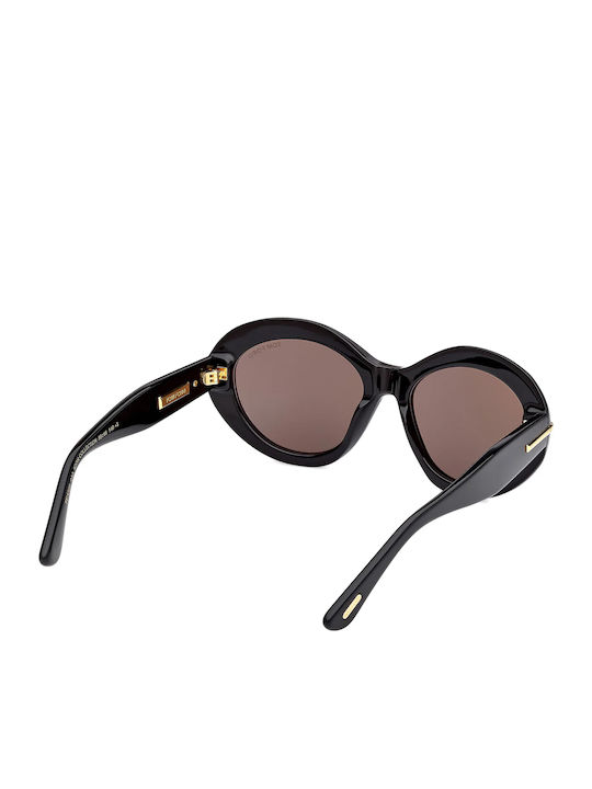 Tom Ford Icon Collection Ανδρικά Γυαλιά Ηλίου με Μαύρο Σκελετό και Γκρι Ντεγκραντέ Φακό TF1328 01A