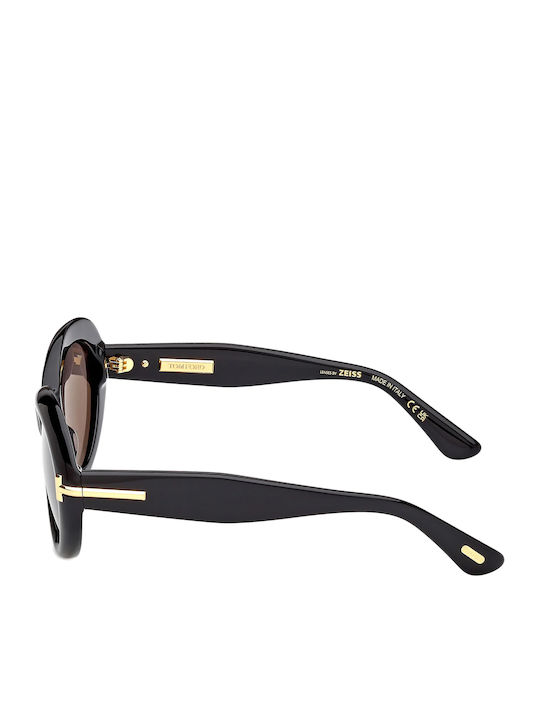 Tom Ford Icon Collection Ανδρικά Γυαλιά Ηλίου με Μαύρο Σκελετό και Γκρι Ντεγκραντέ Φακό TF1328 01A