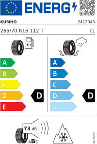 Kumho Runflat 265/70R16 112TT Всесезонна Автомобилна Гума