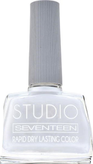 Seventeen Studio Rapid Dry Lasting Color Гланцов Лак За Нокти Бързо Съхнещ Бял 02 12ml