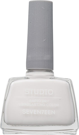 Seventeen Studio Rapid Dry Lasting Colour Glossy Nail Polish Quick Dry White 04 12ml