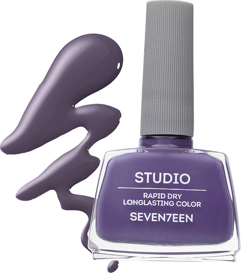 Seventeen Studio Rapid Trocknen Dauerhafter Farbglänzender Nagellack Lila 170 12ml