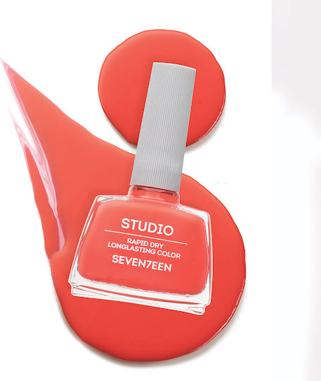 Seventeen Studio Rapid Dry Lasting Color Luciu Oja Uscare Rapidă Portocalie 21 12ml
