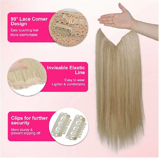 Hair Extensions with Clip in Chestnut Colour 60cm