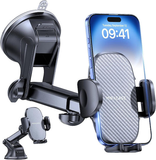 Miracase Suport Auto Pentru Telefon cu Suprafață Antiderapantă Neagră
