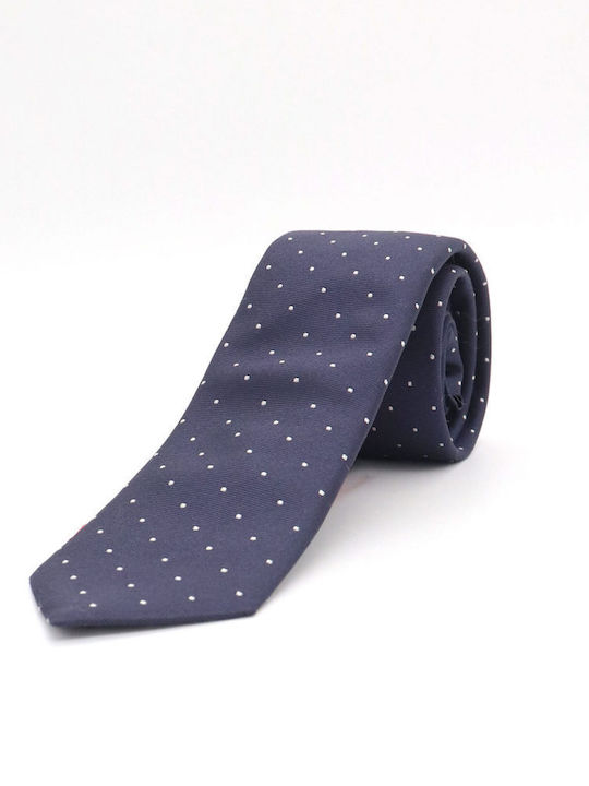 Hugo Men's Silk Tie In Navy Blue Color