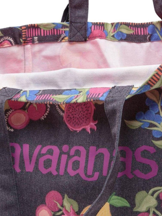 Havaianas Frottee Strandtasche Schwarz