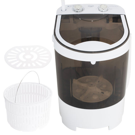 Adler Mașină de Spălat Portabilă 4kg Mini Uscător prin Centrifugare